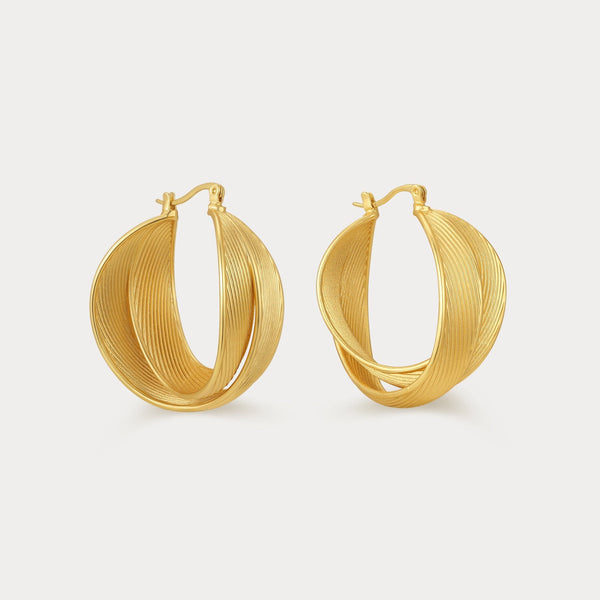 Havilah Gold Hoop Earrings JOOEL