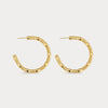 Noa Beaded Gold Hoop Earrings JOOEL