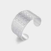 Estelle Textured Silver Cuff JOOEL