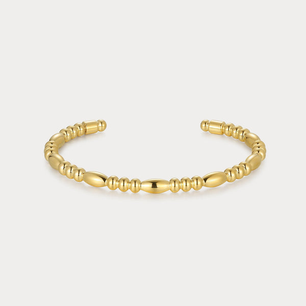 Noa Beaded Gold Cuff Bracelet JOOEL