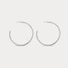 Saffana Silver Hoop Earrings JOOEL