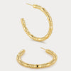 Noa Beaded Gold Hoop Earrings JOOEL