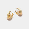 Audre Pave Interlock Hoops Jooel
