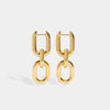 Ava Drop Gold Earrings Jooel