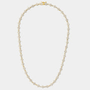 Sabine Dainty Gold Tennis Necklace Jooel