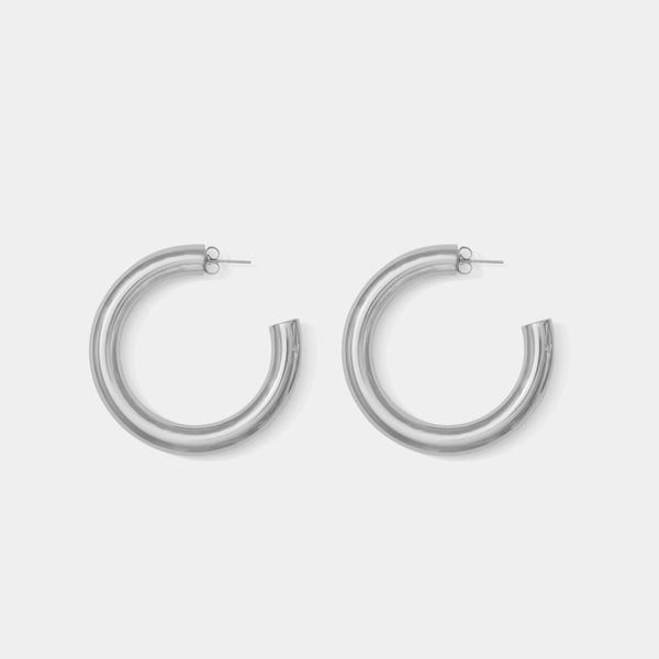 Deon Silver Hoop Earring Jooel