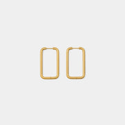 Camrin Gold Rectangle Hoop Earrings Jooel