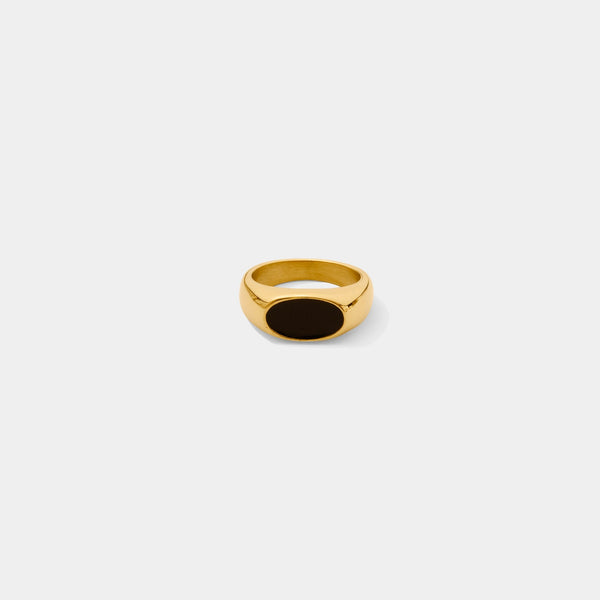 Kerry Black Enamel Ring Jooel