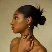 Rumi Gold Hoop Earrings Jooel