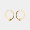 Iris Gold Ball Hoops Jooel