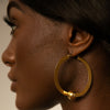 Iris Gold Ball Hoops Jooel