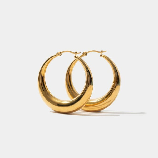Rumi Gold Hoop Earrings Jooel