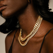 Kali Icy Cuban Necklace | Gold Jooel