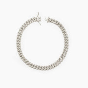Sansa Icy Cuban Necklace | Silver Jooel