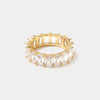 Lexx Gold Radiant Cut Eternity Ring Jooel