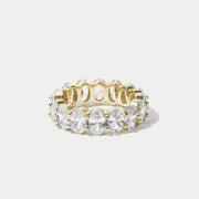 Lilu Oval Cut Gold Eternity Ring - Jooel