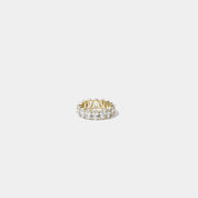 Lilu Oval Cut Gold Eternity Ring - Jooel