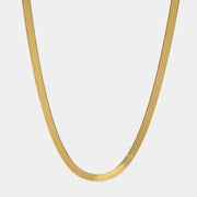 $tunna Gold Herringbone Necklace | 5mm Jooel