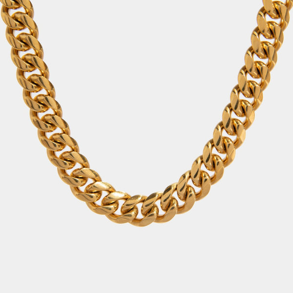 Rih Gold Cuban Link Necklace Jooel