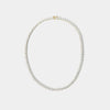 Serena 3 Prong Gold Tennis Necklace Jooel