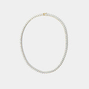 Serena 3 Prong Gold Tennis Necklace Jooel