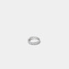 Gaza Oval Cut Silver Eternity Ring Jooel