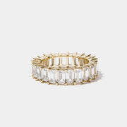 Kane Gold Emerald Cut Eternity Ring Jooel