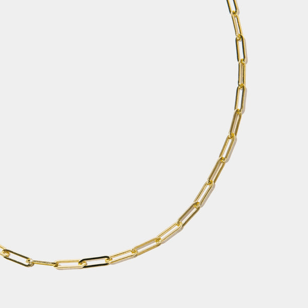 Kelly Gold Paperclip Necklace Jooel