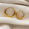 Rumi Gold Hoop Earrings Jooel