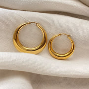 Rumi Gold Hoop Earrings Jooel