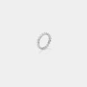 Manera Star Prong Silver Eternity Ring Jooel