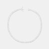 Solana Square Tennis Necklace | Silver Jooel